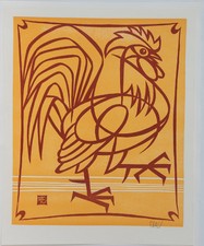 Walter Ebke/ Linolcut da