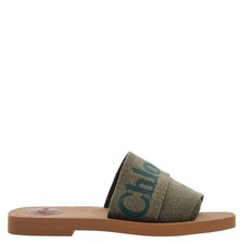 Mules piatti con logo Chloe
