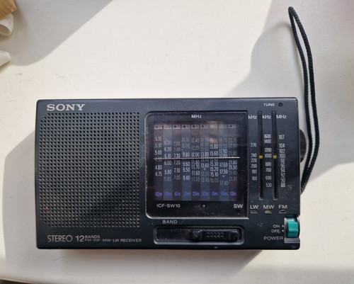 Sony icf sw10 radio stereo - sony,