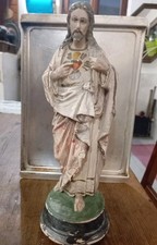 Antica Statua Sacro Cuore Di Gesu'