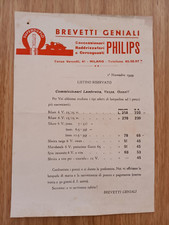 VESPA FARO BASSO LAMBRETTA PHILIPS LISTINO 1949