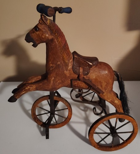 Triciclo cavallo legno - in,