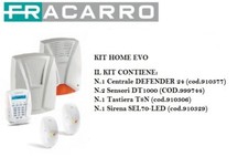 KIT ALLARME ANTIFURTO DEFENDER HOME 24 EVO ART.910431 FRACARRO + ACCESSORI