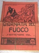 1928 NUMERO UNICO LA GIORNATA DEL FUOCO-POMPIERI VIGILI DEL FUOCO