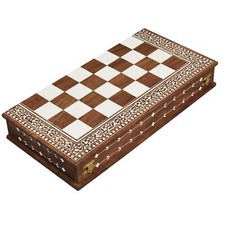 Scacchiera legno pieghevole - scacchiera,