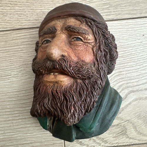 Vintage chalkware bosson head - vintage,