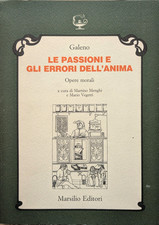 Galeno. Le passioni e gli errori dell'anima. Marsilio - dedica di Martino Menghi