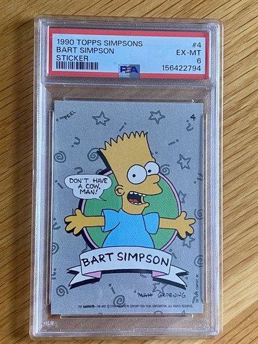 1990 topps simpsons sticker 4 - 1990,