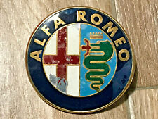ALFA ROMEO 75MM LOGO SIGLA EMBLEMA FREGIO STEMMA SCRITTA TARGHETTA BADGE OVALE 