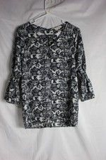 Camicetta Be Divine manica 3/4 taglia M Paisley made in USA NUOVA CON ETICHETTE