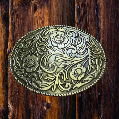 Fibbia floreale 2 - fibbia, 1/2"