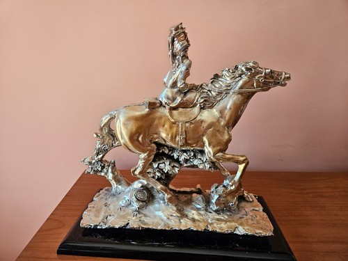 Statua scultura equestre - scultura,