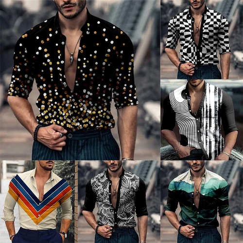 Camicia uomo top stampa - , 3d