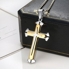 Collana uomo ciondolo croce