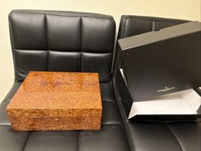 RARA scatola vintage Vacheron Constantin cassa in legno Burl-wood Mercator / altri