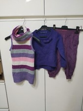 Set Abbigliamento Bambina 3 Pezzi Maglione Vestito Tuta  2/3 Anni