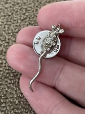 Vintage Mouse Silver Tone