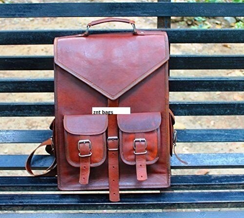 Zaino pelle vintage vera borsa