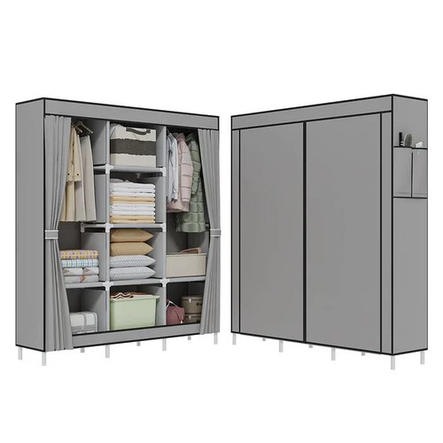 Armadio tessuto con barra - in,