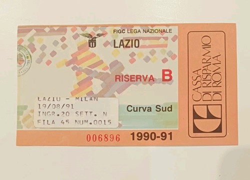 Biglietto partita lazio - partita, vs
