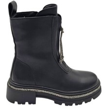 Stivaletto anfibio donna nero