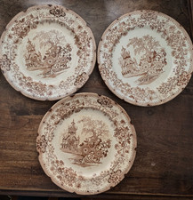 03 Piatti Antichi in ceramica Decoro  Colandine Società Ceramiche Richard