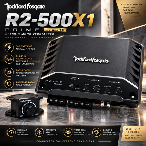 Rockford fosgate 500x1 - fosgate, r2-500x1