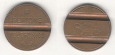 GETTONE TELEFONICO IPM 7609 DECENTRATO ERRORE - ITALY TELEPHONE TOKEN ERROR