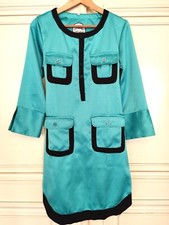 Almatrichi Robe Soirée Satinée Aqua T L
