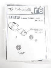 Set pneumatici cerchioni 1:43 Robustelli BBS Porsche 934 kit accessori R6