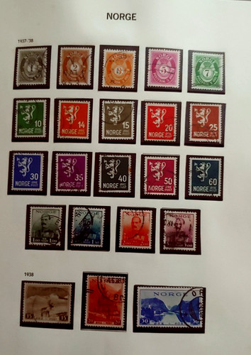 1937 1938 usato - vf, norvegia