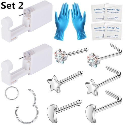 Lotto kit piercing - kit, naso