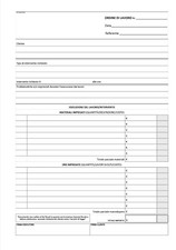 BLOCCO ORDINE DI LAVORO/RAPPORTINI A4 21X29,7 2 COPIE AUTOCOPIANTI 50+50 FOGLI