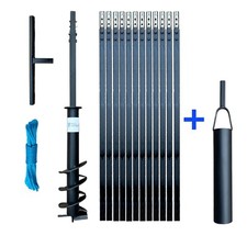 DRILLPARTNER 150/16m+Bailer/ Trivella Trapano per Pozzi Perforatore Manuale