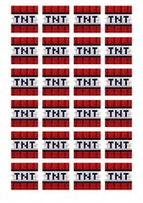 MINECRAFT TNT 24 x topper per