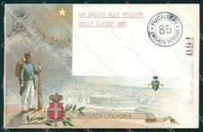 Militari 85º Reggimento Fanteria Brigata Verona serie 91/500 cartolina XF5585