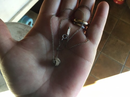 Collana argento dorato - collana,
