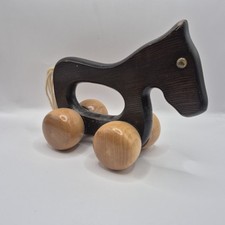 Vintage wooden horse - vintage,