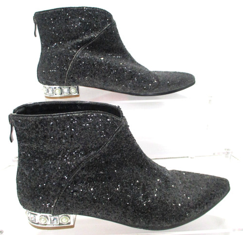 Stivaletti mavmax neri glitter - stivaletti,