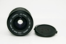 Exakta 35-70 mm f 3.5-4.8 MC macro, innesto Minolta MD, tappi