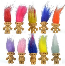 10PCS Mini Troll Dolls, Colori