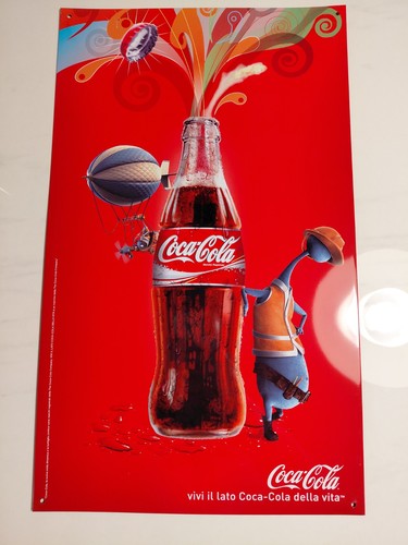 Coca cola insegna metallica - cola,