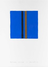 Peter Staechelin " 19 9 99" guazzo, firmato, intitolato ARTE CONCRETA, PEZZO UNICO