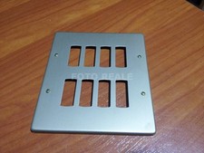 AVE P138SC PLACCA PLACCHETTA 8 MODULI BRONZO GRATTACIELO NUOVA