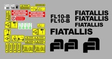 FIAT ALLIS FL10B decalcomanie adesive kit Completo