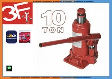 CRIC SOLLEVATORE CRICK IDRAULICO A BOTTIGLIA 10 TONNELLATE RUOTE AUTO FURGONE