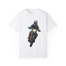 T-shirt unisex moto avventura tinta in capo