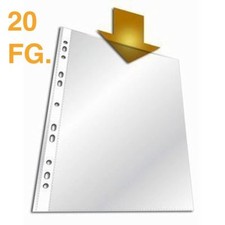 x 20 Buste Schede A4 Plastica