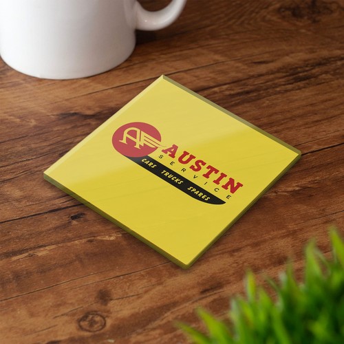 Austin cars glass coaster - austin,