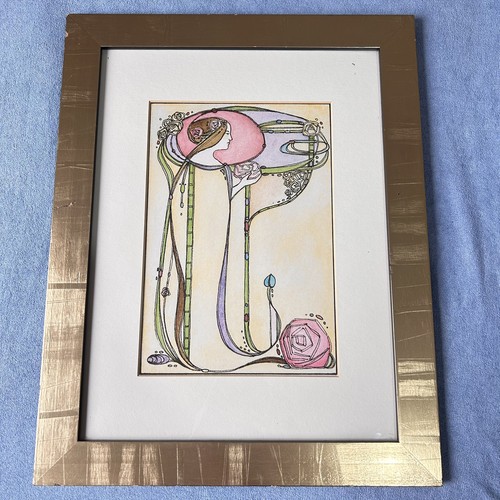 Stampa donna art - art, nouveau